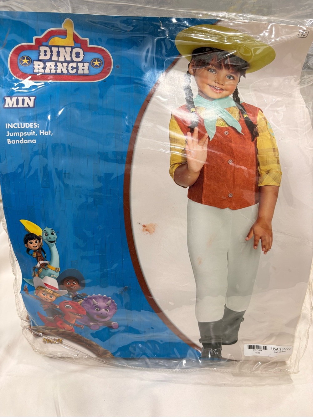 Spirit Halloween Dino Ranch Min Toddler Costume Size 5-6T